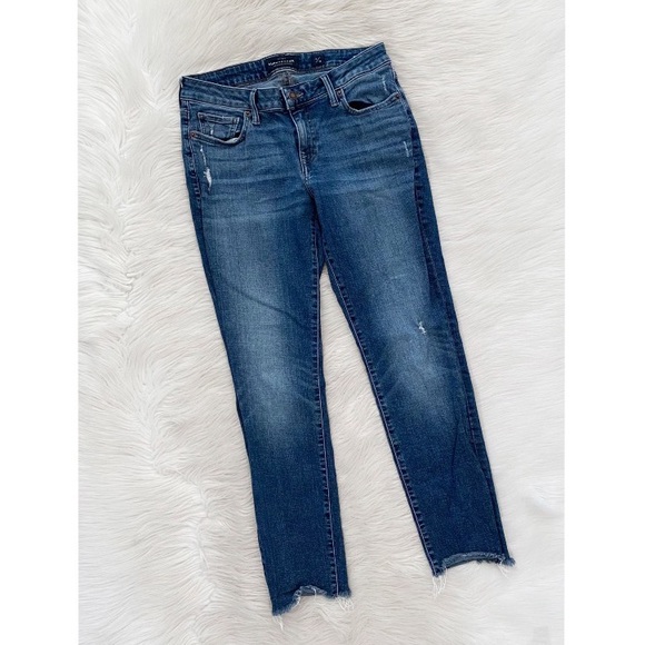 Lucky Brand Distressed Raw Hem Lolita Skinny Jeans - Picture 1 of 12